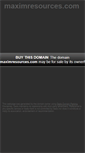 Mobile Screenshot of maximresources.com